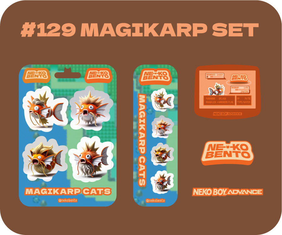 Neko Bento: set Magikarp